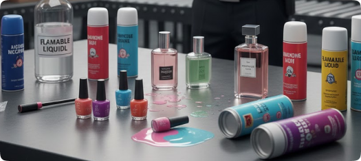 Cosmetics and alcohol products